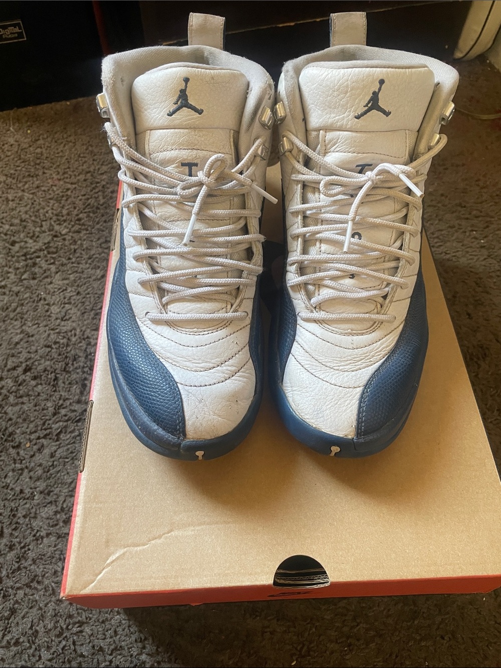 Jordan Men's High-Top Sneakers - White and Navy